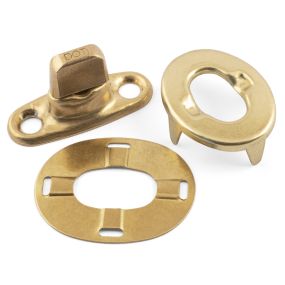 Two Hole Common Sense Turnbutton - Brass