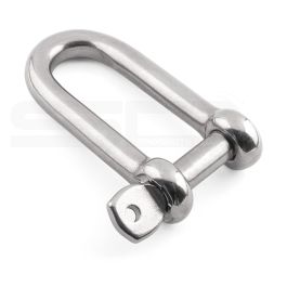 Long D Shackles with Captive Pin - 316 / A4 Stainless Steel - LONG ...