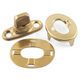 Turn Button Two Hole Common Sense Turnbutton - Brass | SD Products | Industrial ...
