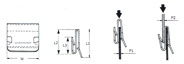 Edge Clip - S Type - ECS-2340-BLK, SD Products